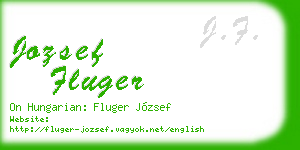 jozsef fluger business card